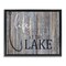Stupell Industries Lakehouse Cabin Nautical Phrase Framed Floater Canvas Wall Art